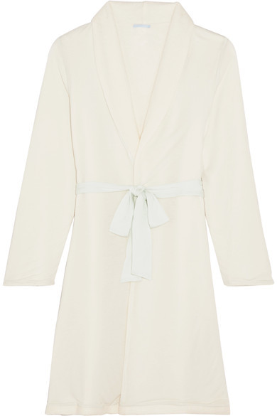 Alpine Chic Reversible Modal-jersey And Fleece Robe – Mint – Art of ...