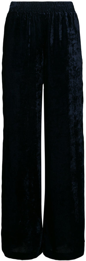 adidas Crushed Velvet Flared Pants - Black | adidas India